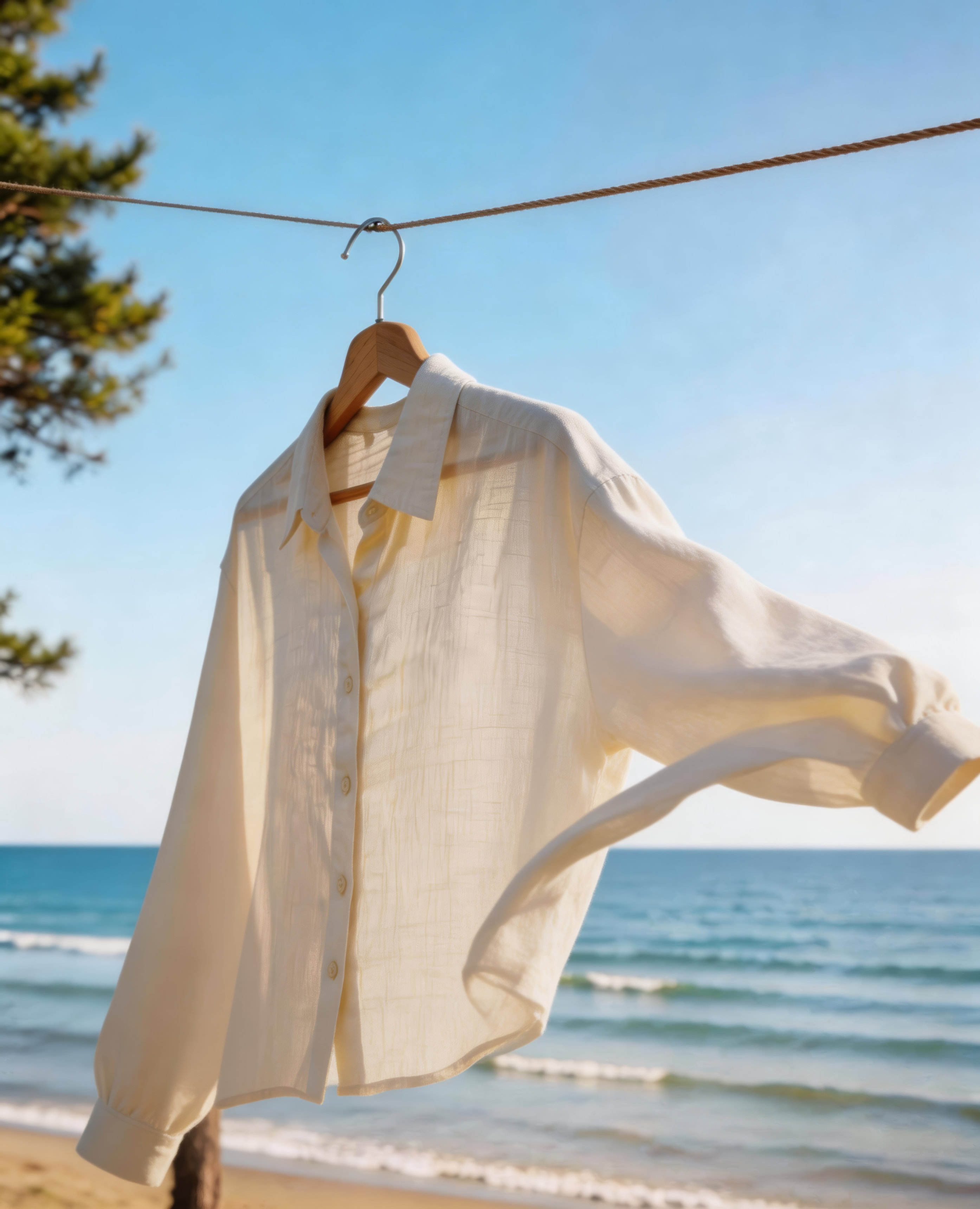 Linen fabric for garment manufacturing — shirts, trousers, and dresses