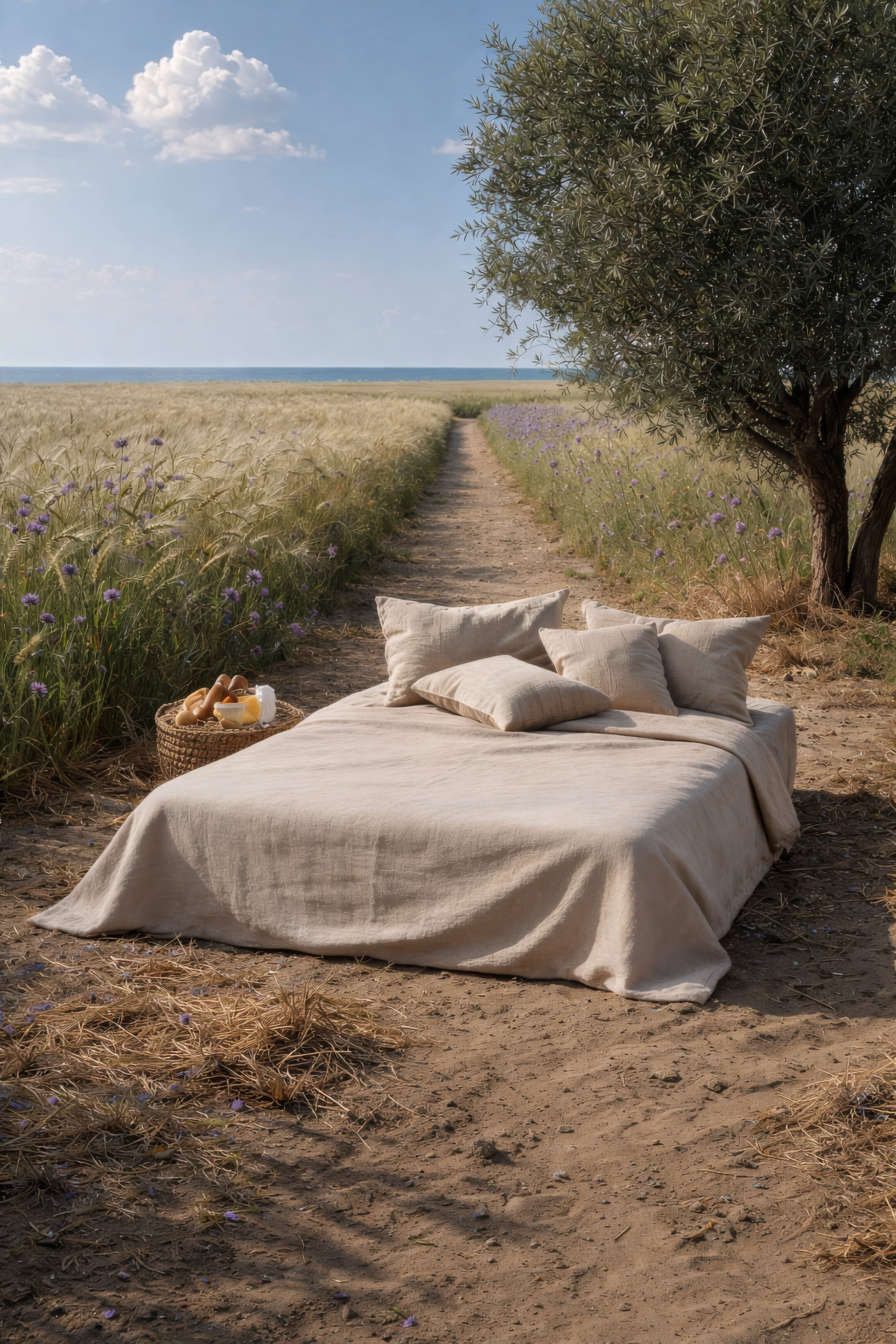 Linen fabric for home textile applications — bedding and curtains