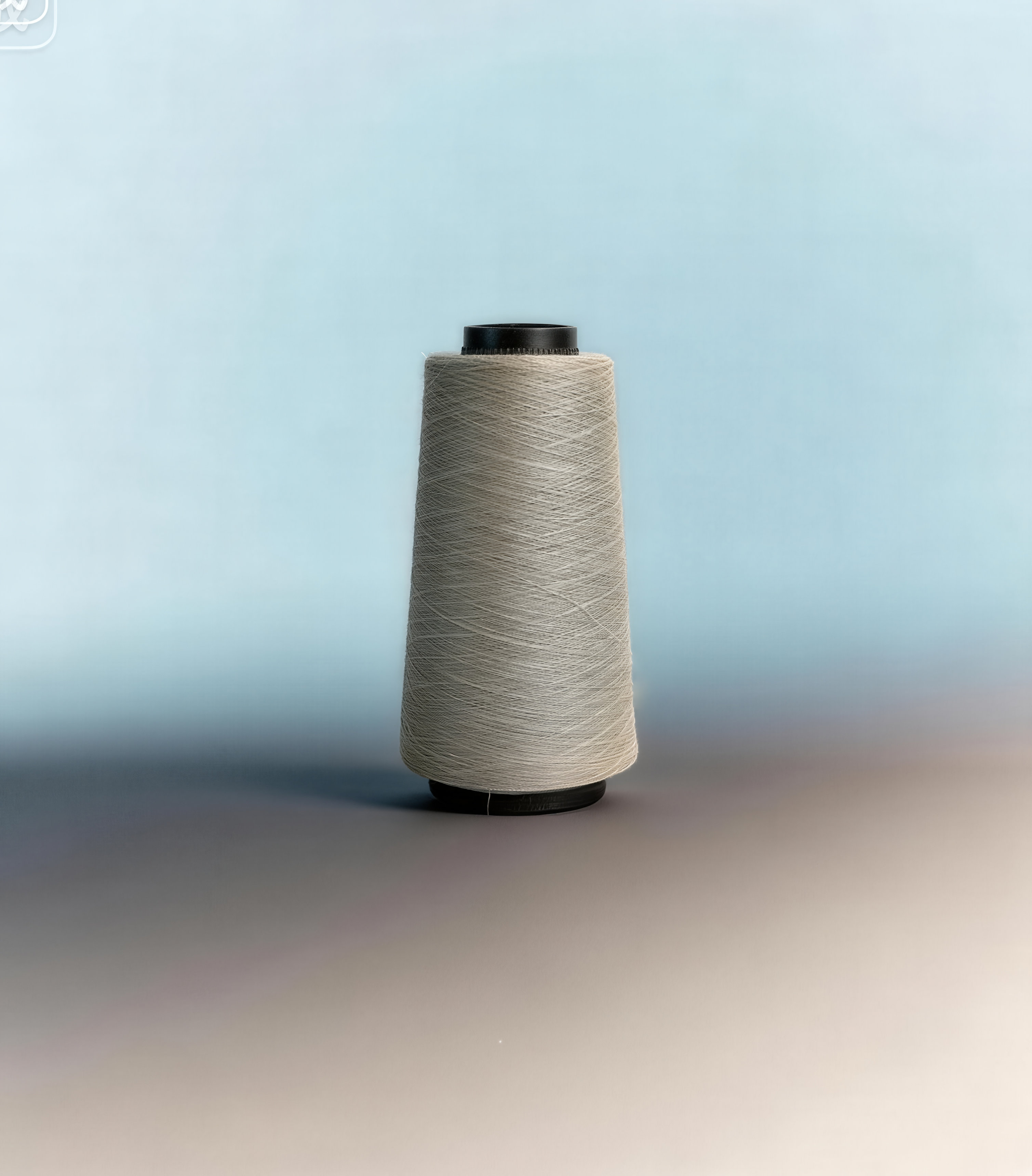 Authentic natural linen yarn in unbleached earthy tone